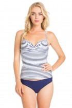 Two piece tankini striped set