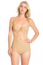 Two piece high wasted