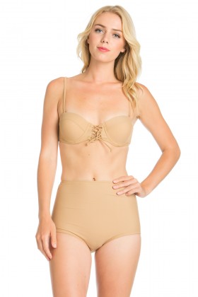Two piece high wasted
